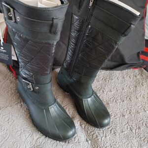 Sperry Olive Saltwater Tall Boots